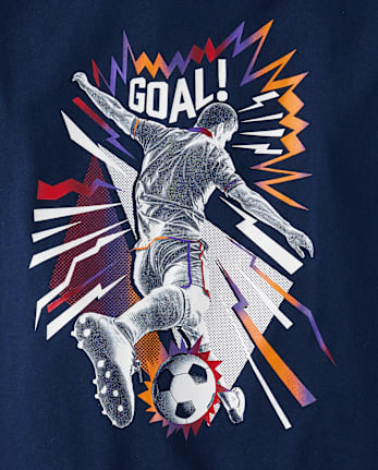 Boys Soccer Player Graphic Tee