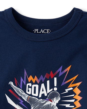 Boys Soccer Player Graphic Tee