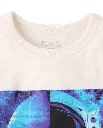 Boys Space Helmet Graphic Tee