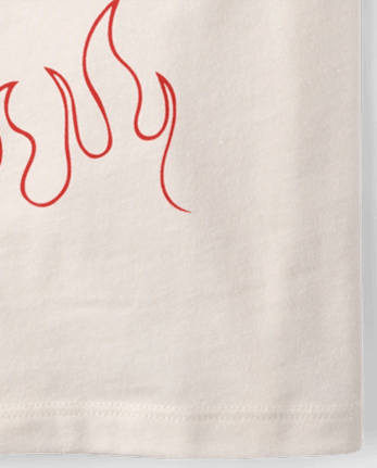 Boys Valentine's Day I'm So Fire Dragon Graphic Tee