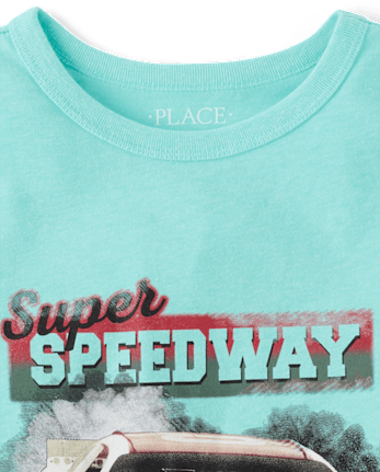 T-shirt graphique Super Speedway Racecar pour garçon