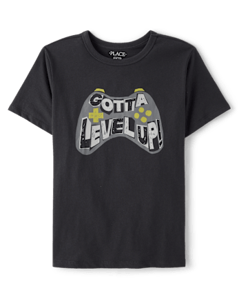 Boys Gotta Level Up Gamer Graphic Tee