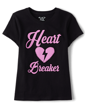 Girls Valentine's Day Heartbreaker Graphic Tee