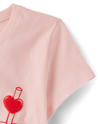 T-shirt graphique Boba Love pour la Saint-Valentin entre filles