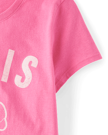 Girls Paris Je T'aime Croissant Graphic Tee