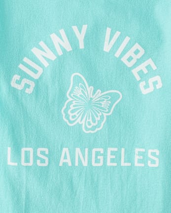 Girls Sunny Vibes Los Angeles Graphic Tee