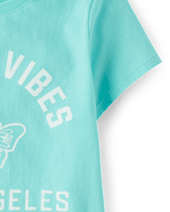 Girls Sunny Vibes Los Angeles Graphic Tee