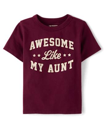 Baby And Toddler Boys Awesome Like My Aunt Graphic Tee