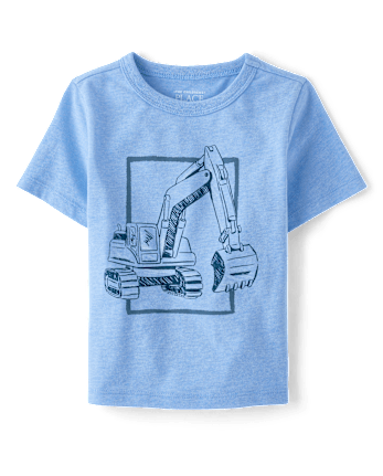 Baby And Toddler Boys Excavator Graphic Tee