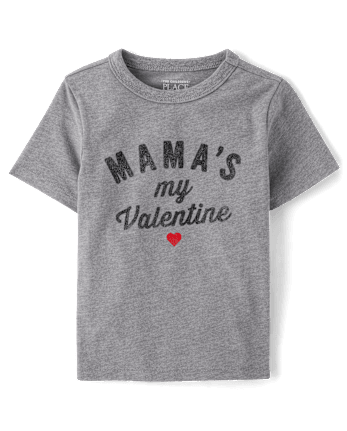 Baby And Toddler Boys Mama's My Valentine Graphic Tee