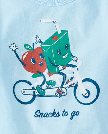 Baby And Toddler Boys Snacks To Go Graphic Tee