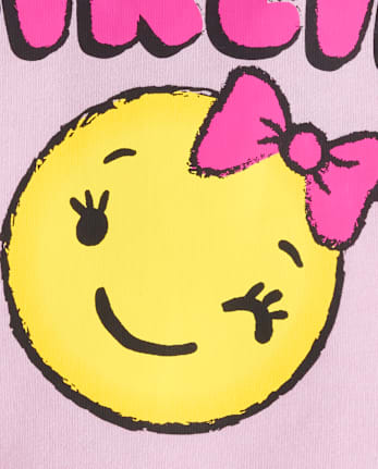 Baby And Toddler Girls Sassy Girlie Emoji Graphic Tee
