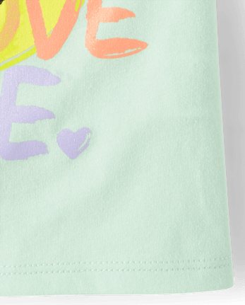 Baby And Toddler Girls Emoji Love Graphic Tee