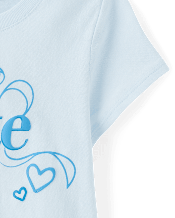 Baby And Toddler Girls Cute Bow Graphic Tee