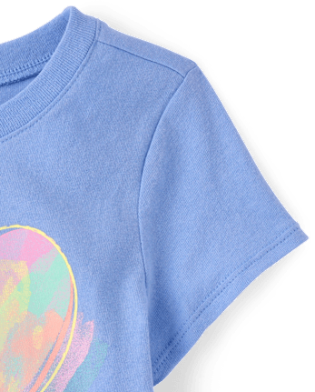 Baby And Toddler Girls Sweet Heart Art Graphic Tee