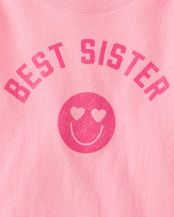 Baby And Toddler Girls Best Sister Graphic Tee