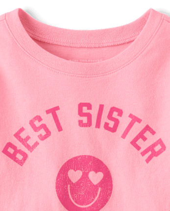 Baby And Toddler Girls Best Sister Graphic Tee