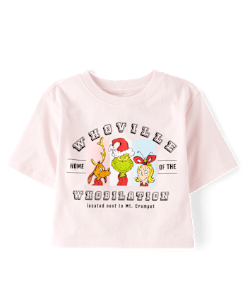 Girls Dr. Seuss The Grinch™ Whoville Whobilation Christmas Oversized Graphic Tee
