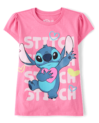 Girls Stitch™ Heart Graphic Tee