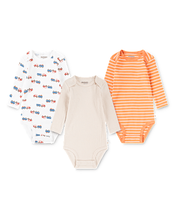 Baby Boys Huggies™ Striped Bodysuit 3-Pack