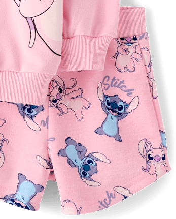 Toddler Girls Stitch™ And Angel 2-Piece Outfit Set
