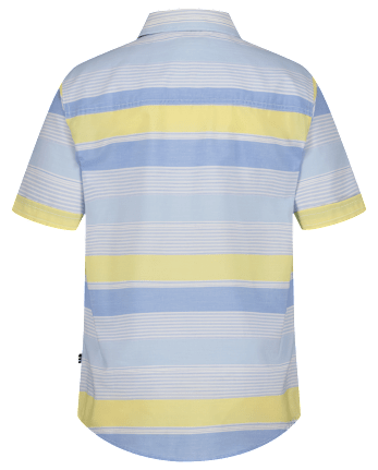 Boys Nautica® Colorblock Striped Button Up Shirt