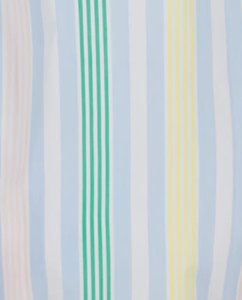 Boys Nautica® Colorblock Striped Button Up Shirt