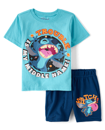 Boys Stitch™ Trouble 2-Piece Outfit Set