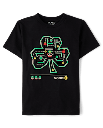Boys St. Patrick's Day Video Game Graphic Tee