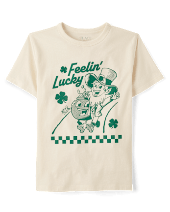 Boys St. Patrick's Day Feelin' Lucky Graphic Tee