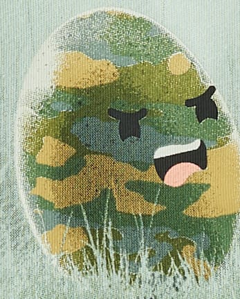 T-shirt graphique humoristique sur les œufs de Pâques pour garçons