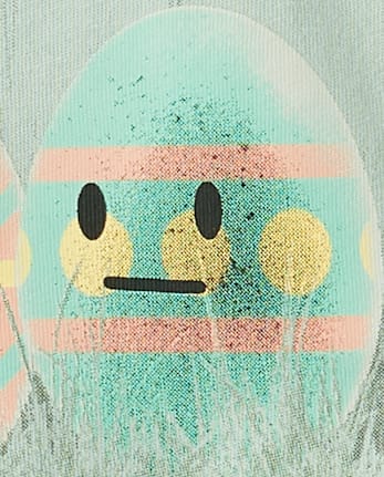 T-shirt graphique humoristique sur les œufs de Pâques pour garçons