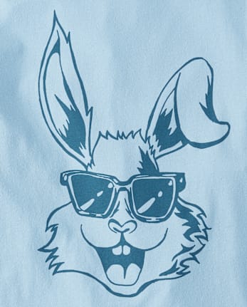 Boys Easter Bunny Sunglasses Graphic Tee