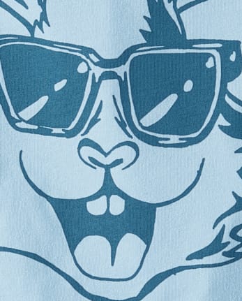 Boys Easter Bunny Sunglasses Graphic Tee