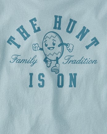 Boys Matching Family Easter The Hunt Is On Graphic Tee