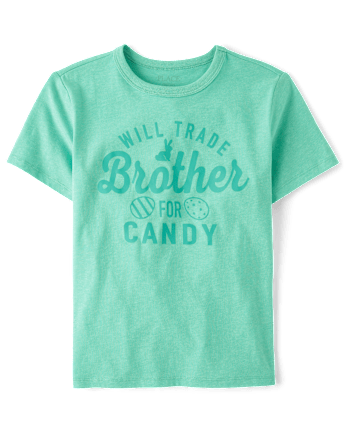 Kids Will Trade Brother For Candy Easter Egg Graphic Tee