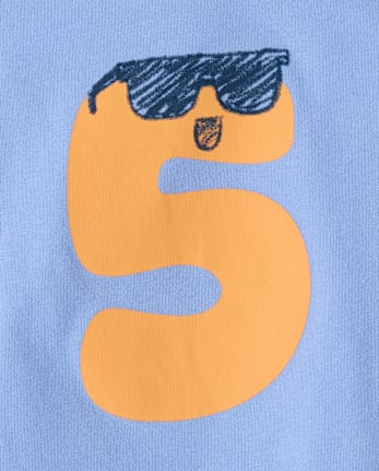 Baby And Toddler Boys 5 Birthday Graphic Tee