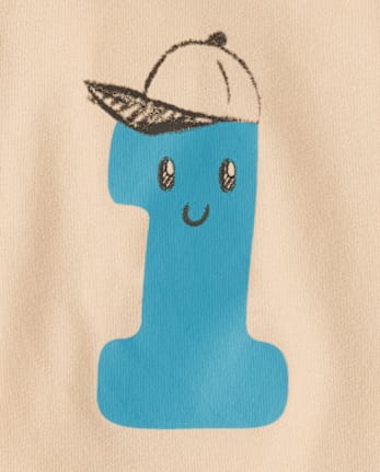 Baby And Toddler Boys 1 Birthday Graphic Tee