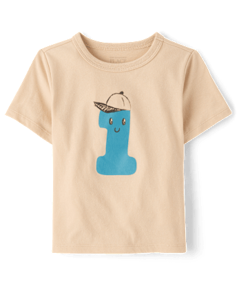 Baby And Toddler Boys 1 Birthday Graphic Tee