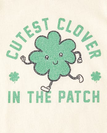 Baby And Toddler Boys St. Patrick's Day Cutest Clover Graphic Tee