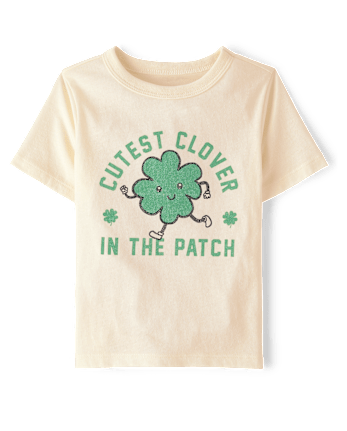 Baby And Toddler Boys St. Patrick's Day Cutest Clover Graphic Tee