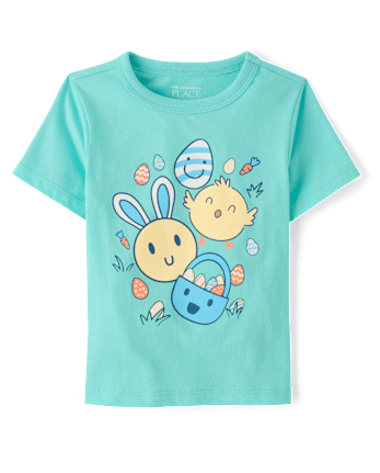 Baby And Toddler Boys Easter Egg Chick Graphic Tee