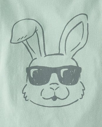 Baby And Toddler Boys Easter Bunny Sunglasses Graphic Tee