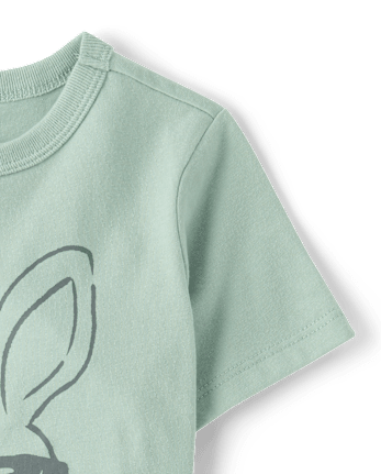 Baby And Toddler Boys Easter Bunny Sunglasses Graphic Tee