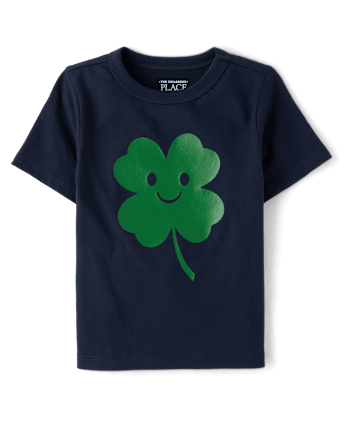 Baby And Toddler Boys St. Patrick's Day Happy Clover Graphic Tee