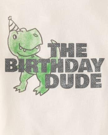 Baby And Toddler Boys Birthday Dude Graphic Tee