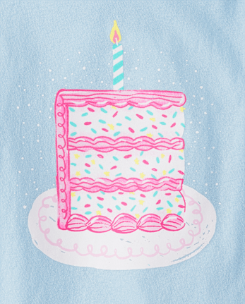 Girls Birthday Cake Graphic Tee