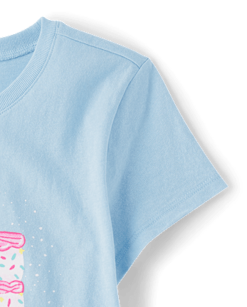 Girls Birthday Cake Graphic Tee