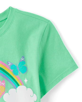 Girls St. Patrick's Day Lucky Girl Graphic Tee