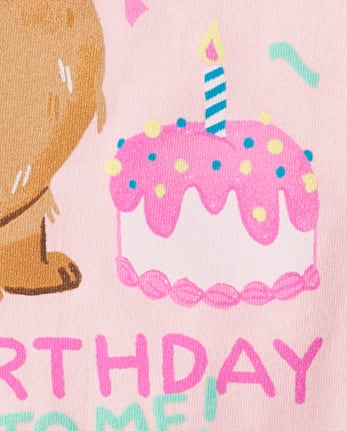 Girls Birthday Capybara Graphic Tee